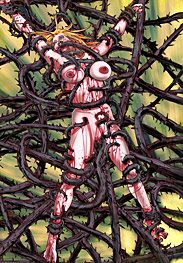 Throne 4 - The monstrous tentacles that are crushing her body by Mr.Kane